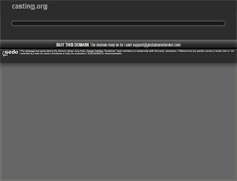 Tablet Screenshot of casting.org